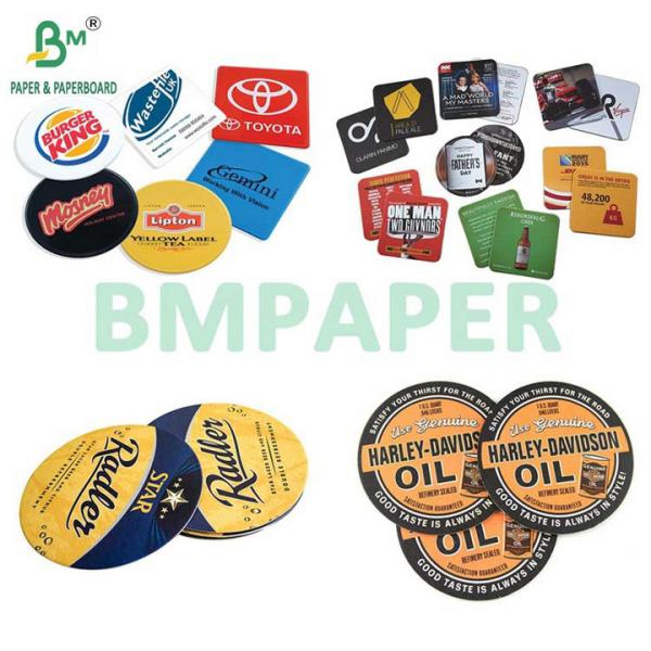 0.7MM 1.2MM High Bulk Eco Drinking Absorbent Paper For Coasters