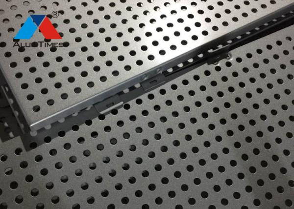 Chapa metálica de alumínio perfurada 3mm grossa resistente do tempo para a fachada do restaurante