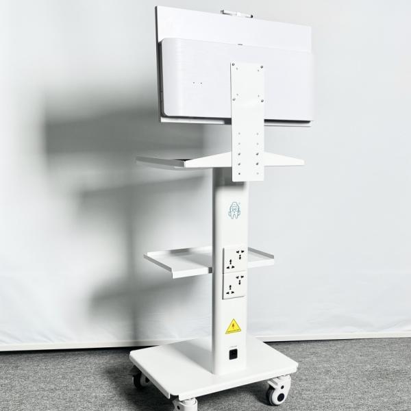 Hospital Furniture 3 Layer Oral Scanner Dental Mobile Cart Mobile Dental Trolley With Power Outlet Mobile Lab Cart