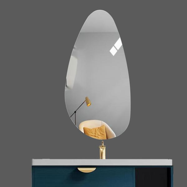 Full Magic Gold Bathroom Sticker Mirror Wall Home Decor для гостиной индивидуального размера