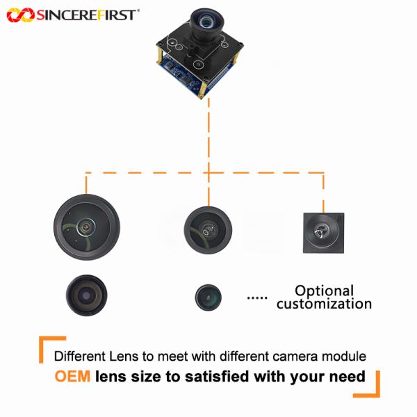Interfaz de tipo C pequeño Resolución 4k Sony Imx415 Sensor de color Modulo de cámara USB