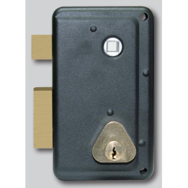 Surface Mount Iron Rim Door Lock with OEM Finish Installation Surface Mounted