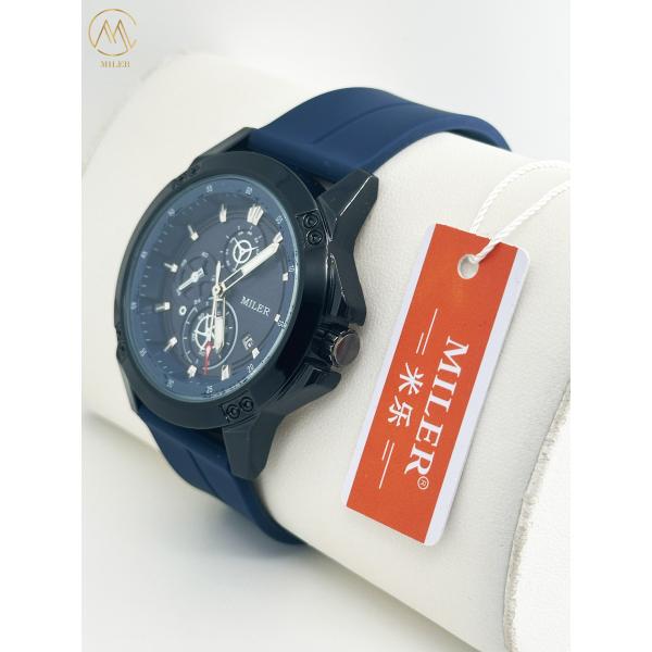 MILER Watch 1005 Sports Silicone Band Calendar 3ATM Waterproof Watch Quartz Movement