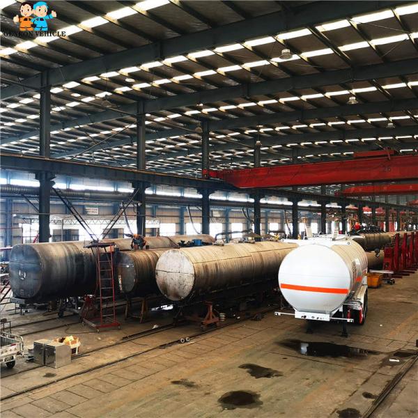 3 Axles 32000 Liters Liquid Tanker Trailer Carbon Steel Diesel Fuel Semi Tractor Trailers