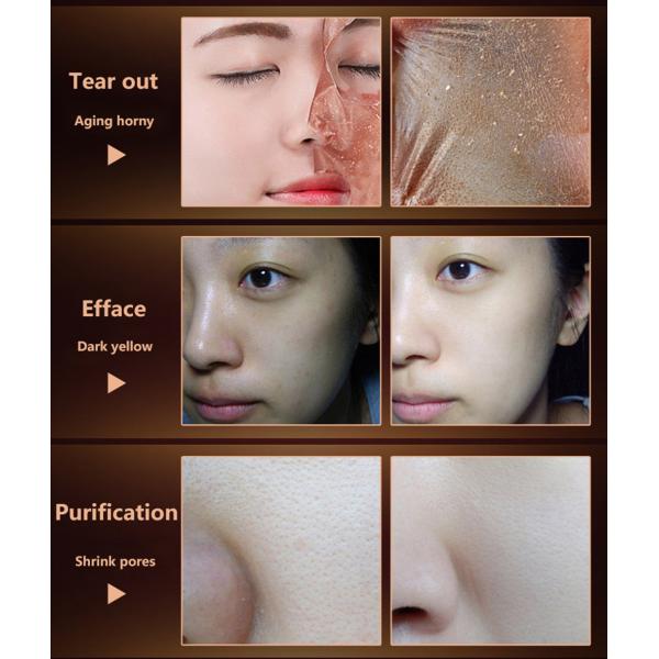 Anti Wrinkle Face Mask , 24k Gold Essence Peel Off Face Mask For Blackheads