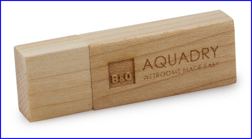 Bulk Rectangle Wooden 1GB USB Stick Drive Natural Simple Product