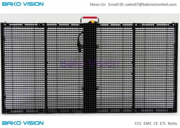 Glass Advertising Led Display Wide Angle Screen High Brightness 1000X500mm Cabinet P5 Video Wall
