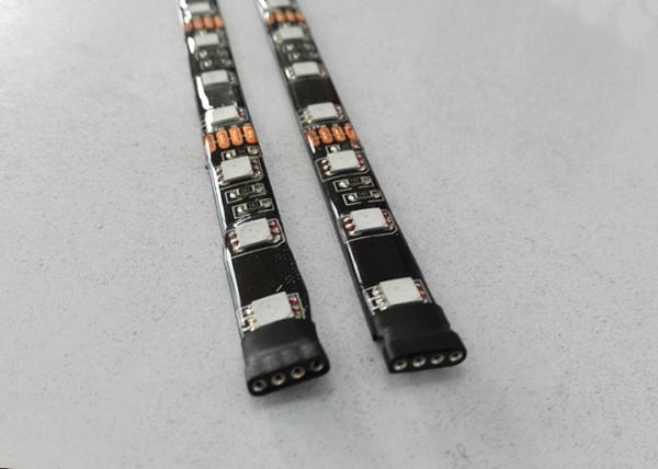 5m Flexible SMD 5050 Led Strip Light , Black PCB RGB LED Light Strips IP65