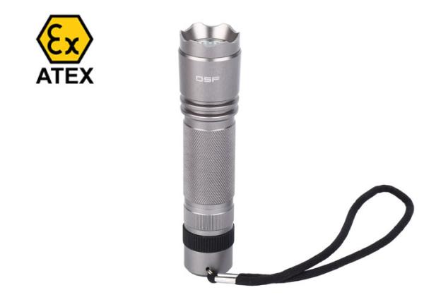 Waterproof  1W Explosion Proof LED Flashlight IP66 100 Luminous Anti - Slip Handle