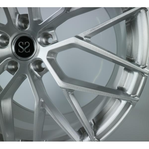 21 Inch Deep Concave Monoblock Forged BMW X5 Wheels Stain Brushed Finish