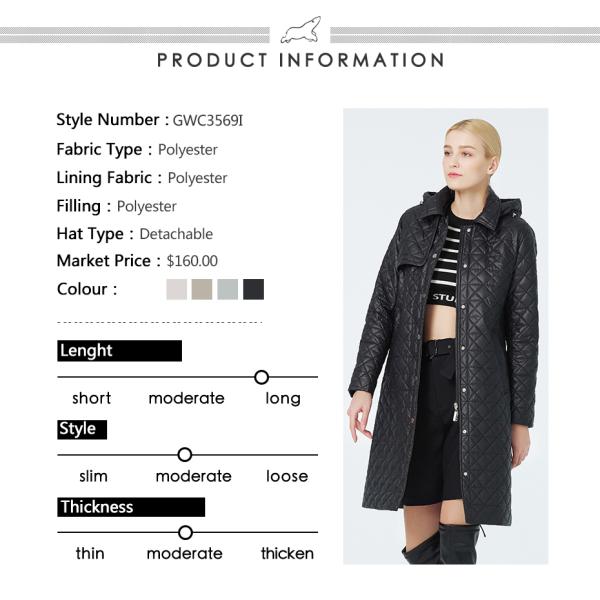 102cm Coat Belt Water Resistant Windbreaker Spring Black Coat For Center Back Length