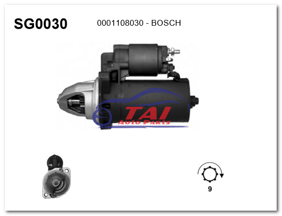 0001108030 - BOSCHの自動車部品の始動機モーター、0001261015、0001223504、0001218157
