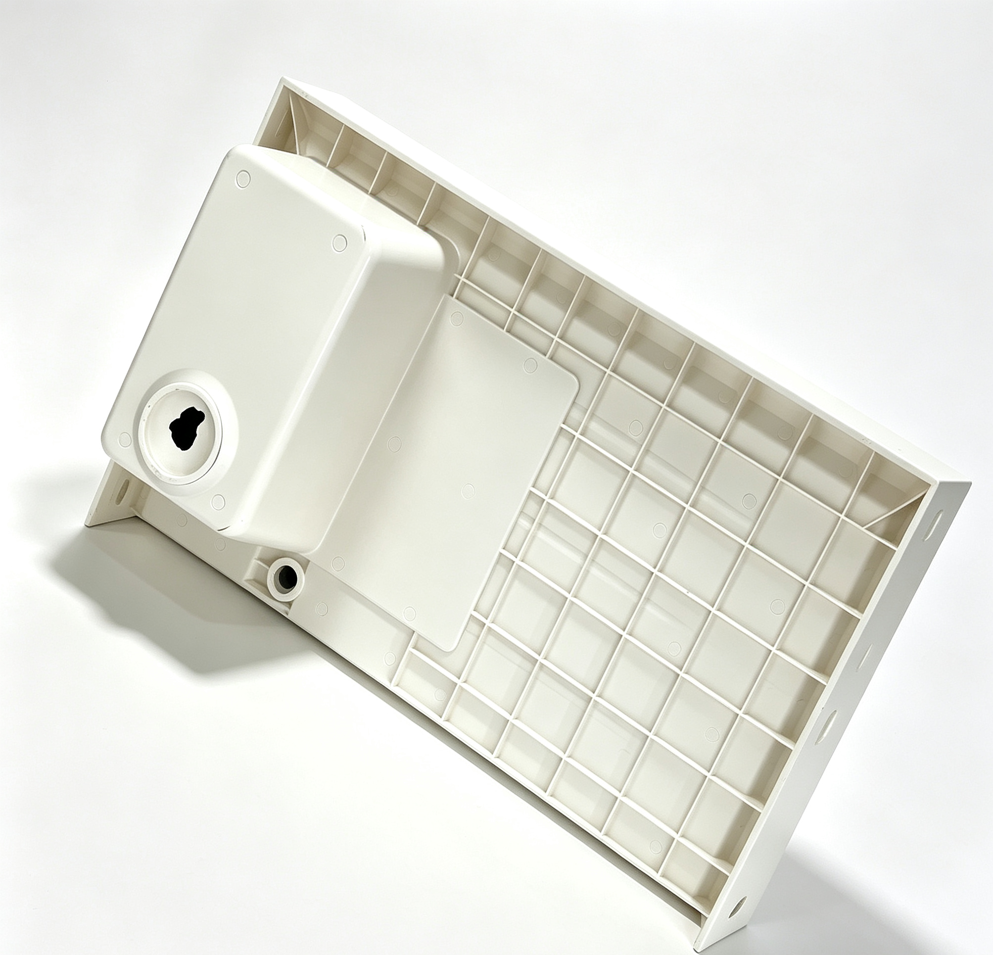 One Piece Molding SMC Basin Corrosion Moisture Resistant Fiberglass Laundry Sink For Balcony