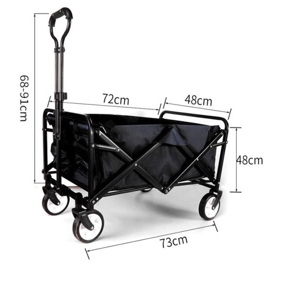 Adjustable Rolling Cart Customized Size Heavy Duty Collapsible Portable Outdoor Wagon