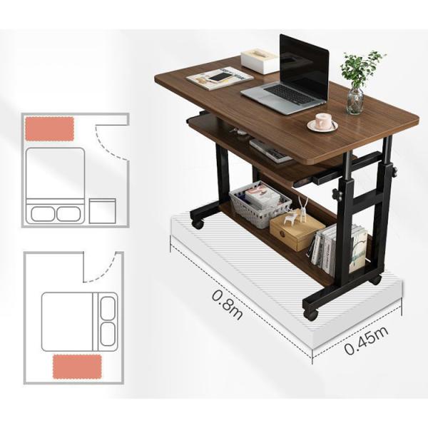 Versatile Standing Desk with Laptop Storage and Eco-Friendly Partical Board Desktop