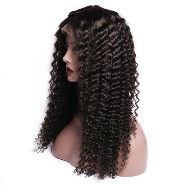 Curly Glueless Wigs Human Hair Ready To Wear Deep Curly  5x5  Lace Closure Wigs