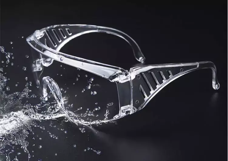 Transparent Medical Safety Goggles Widely Use For Hospital Anti Scratch
