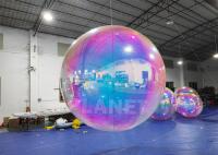 Bolas de espejo de PVC Decoración de Navidad Globo de bola de discoteca de espejo inflable