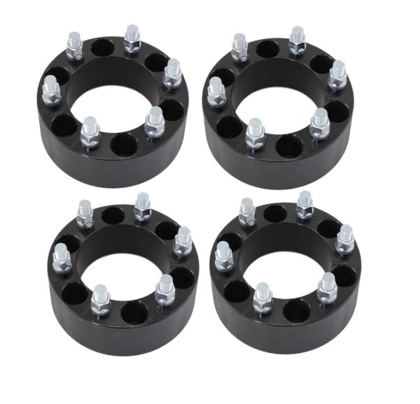 2 Black Wheel Spacers Adapters 6x5.5 6x139.7 for Chevy Silverado 1500 Tahoe Suburban