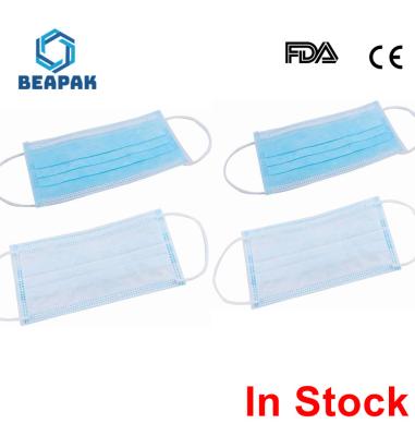 Waterproof Disposable Earloop 3 Ply Face Mask Protection and Personal Health Professional