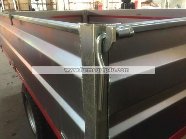 4T2W - 2wheel Dump Trailer With Loading Capacity 4ton;Farm Tractor Box Trailer; Hydralic Tipping Trailer