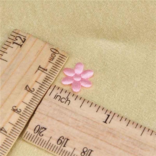 10 Mm Wedding Applique Eco - Friendly Sew On Type Applique Fabric Flowers