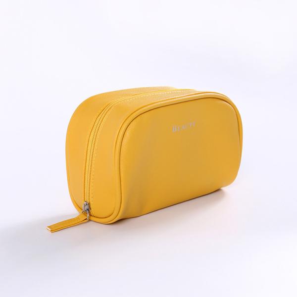Custom Leather Toiletry Bags Dopp Kit For Women / Leather Cosmetic Bags