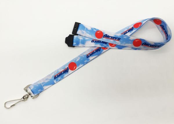 Attractive Cartoon Dye Sublimation Lanyards For Kids Hangings , Metal Hook
