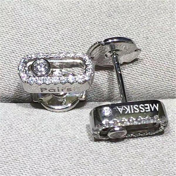 Luxury jewelry Mk With diamond stud earrings 18k white gold yellow gold rose gold diamond Stud earrings