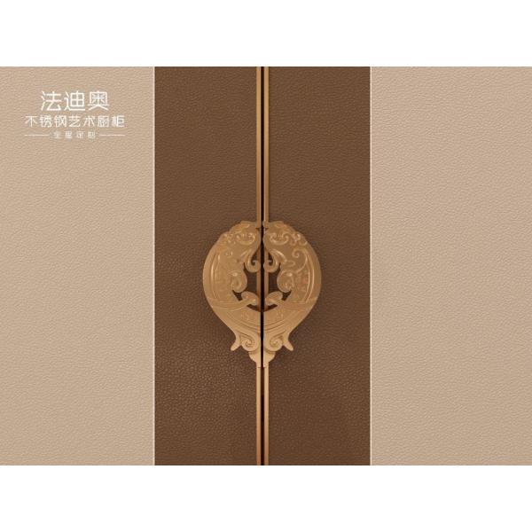 SS Metal Bedroom Wardrobes With Two Tone Design And Multiple Storage Options