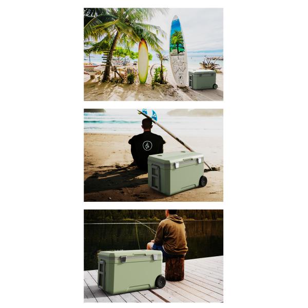 120L Capacity Plastic Ice Cooler Box with Internal Dimensions 792*400*400mm and External Dimensions 940*358*492mm for Food Preservation and Transportation