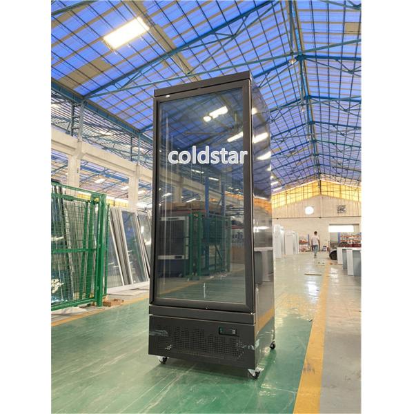 Glass Door Beverage Cooler 450L Upright Soft Drink Beer Refrigerated Display Case