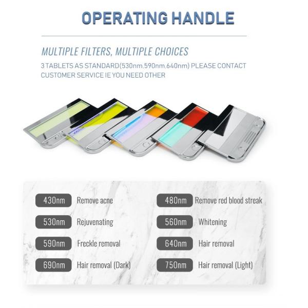 640nm Ipl Shr Machine OPT Epilator Armpit Bikini Line Hair Remover For Beauty Clinic