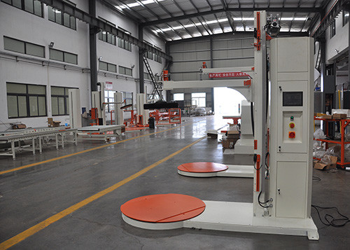 3m/Min Semi Automatic Stretch Wrapper Optional Scale Function