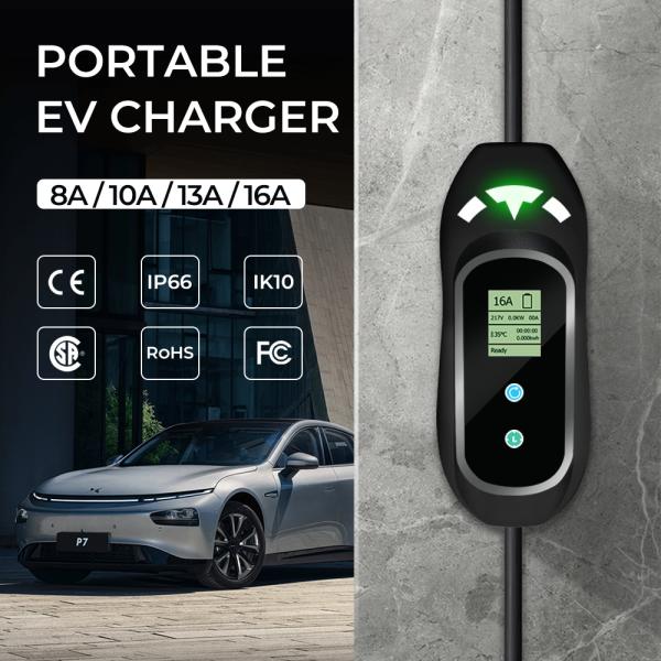 50HZ/60HZ Portable EV Charger EVSE Box Type 1 Type 2 Mode 2