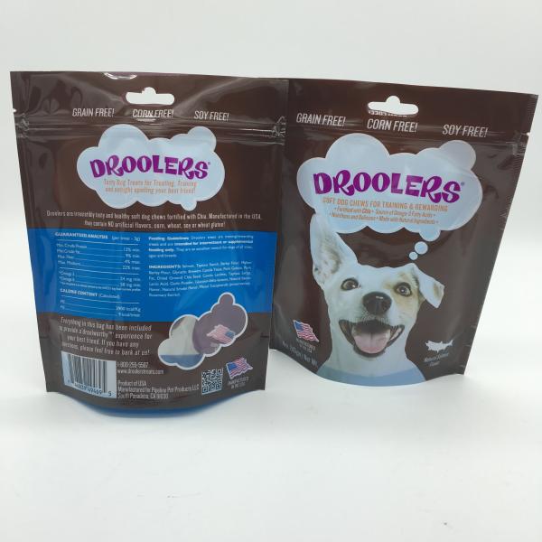 Food grade PET/PE resealable zipper stand up pouches , food bag vacuum