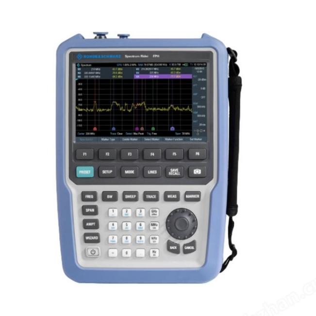 Rohde Schwarz FPH13 Handheld Spectrum Analyzer with 5 kHz to 13 GHz Range 7-inch Color Touchscreen and 6 Hours Battery Life