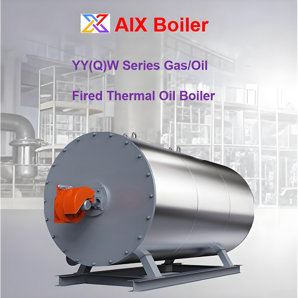2100 Kw Horizontal Oil Gas Fired Thermic Fluid Heating Boiler