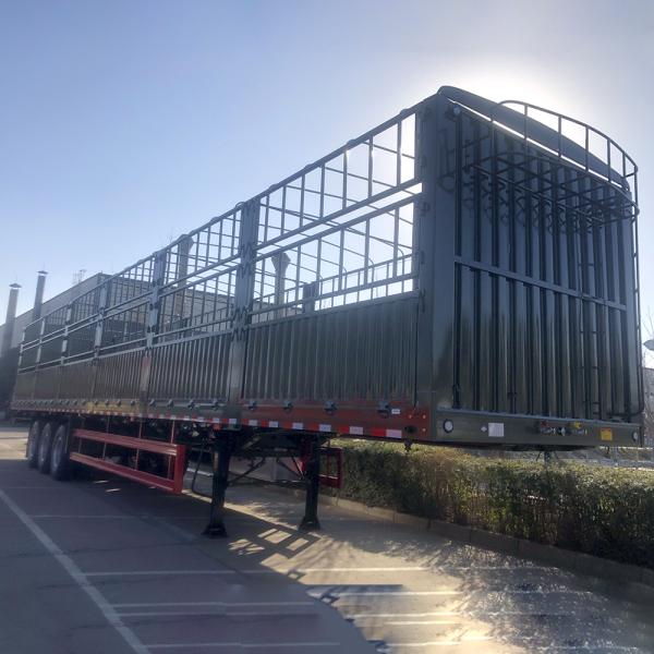 CIMC HUAJUN 3 Axles Cargo Truck Trailer Sales Tare Weight 7.5 Ton 13000*2500*3650mm