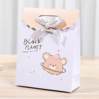 Cute Flip Top Bag Birthday Present Wrapping Paper 16.5cm 27cm Bulk Shopping Bags With Handles