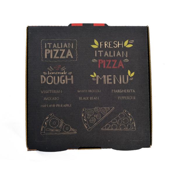 Emballage alimentaire Carton de 14 pouces Boîtes de pizza Emballage individuel Mat lamination