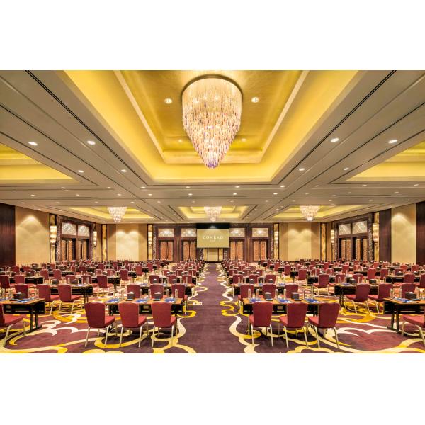 Modern Stackable Conference Chairs Metal Legs Banquet Chair