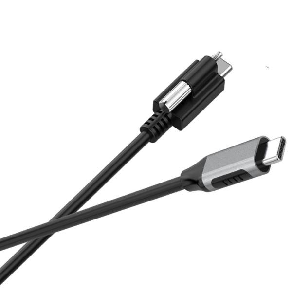 Câble USB C vers USB C 20 Gbit/s avec vis de verrouillage, 1 m, 2 m, 3 m, 5 m, 5 m pour système de conférence