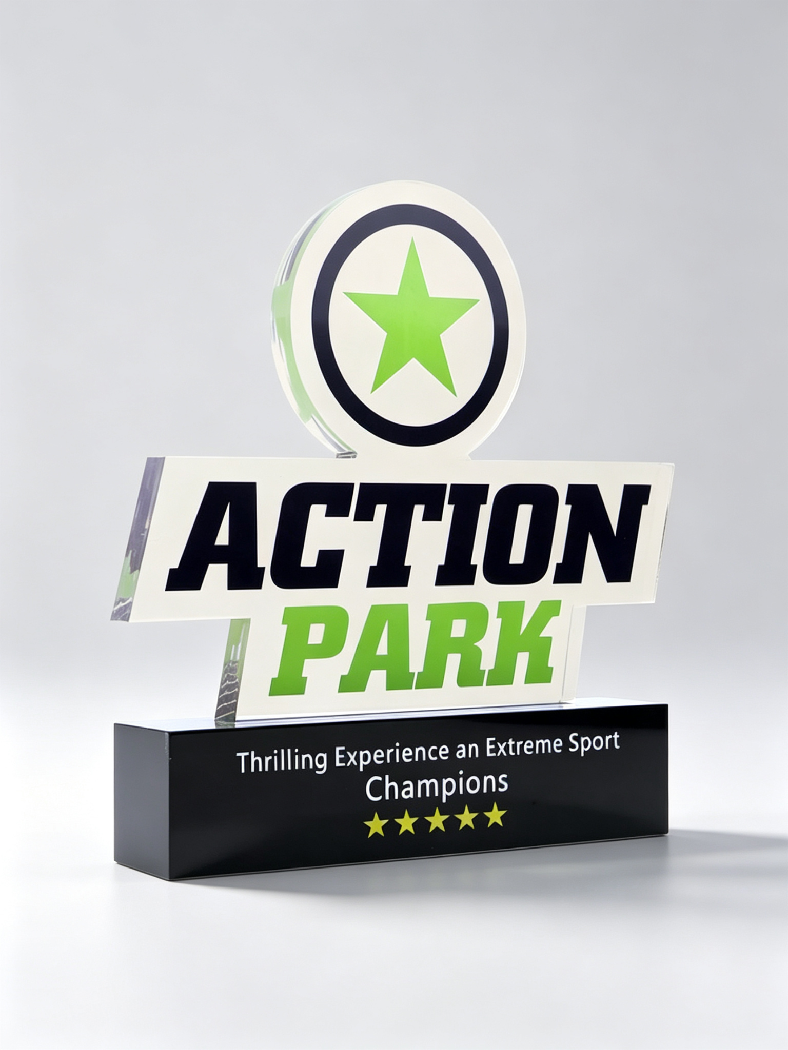 Custom Acrylic Trophy & Award Plaque, Clear Acrylic Recognition Award, Multiple Shapes, Custom Engraving & Logo