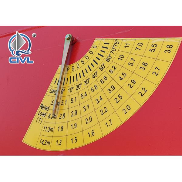 5000kg Knuckle Vehicle Mounted Cranes in White Red , Boom Truck Crane SQ5ZK3Q