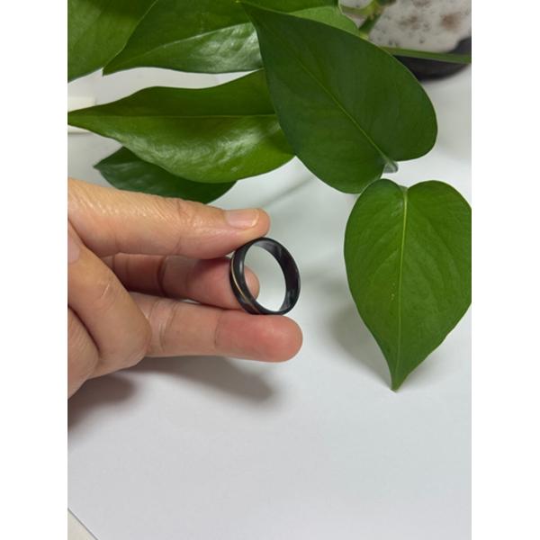 Anillos de aniversario para hombres de la marca de bodas para hombres joyas de zirconio negro sin desvanecimiento ni arañazos