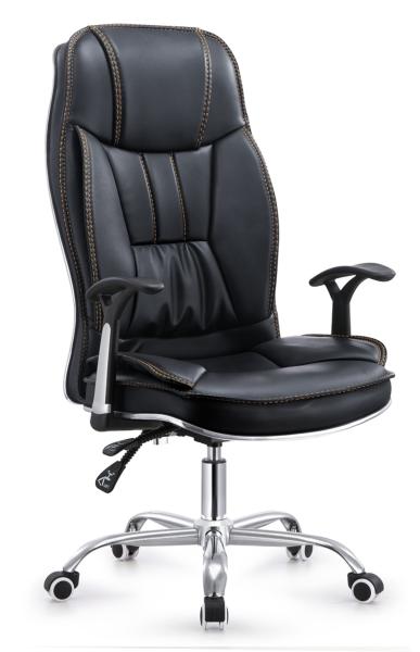 High Back Executive Pu Leather Ergonomic Office Desk Computer Chair Black Color