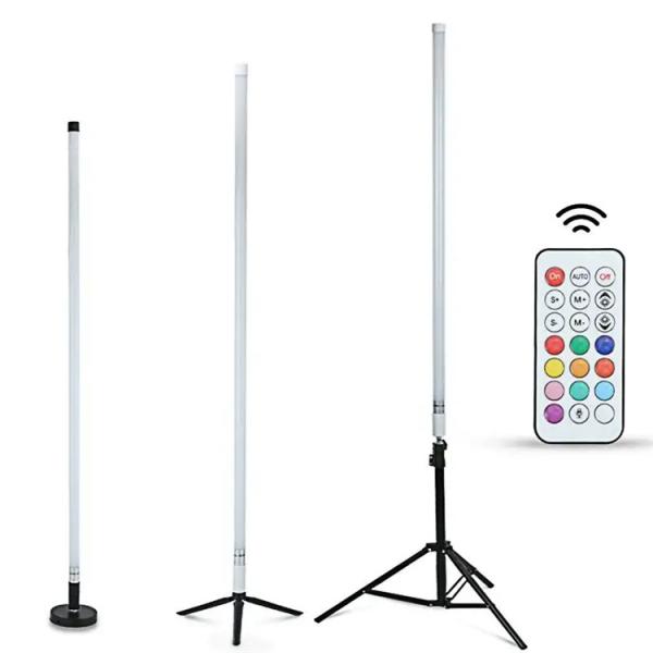 No UV RGBW LED Tube Light with Milky and Clear Cover, No IR Light Radiation, with US Plug and Remote Control