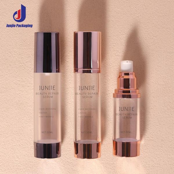 20ml 30ml 50ml Airless Spray Pump Bottle Matte Transparent Serum Bottle With Screw Cap