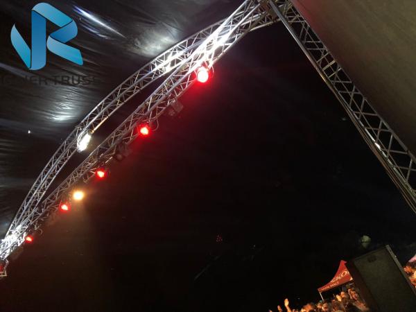 Outdoor Arch On Stage Lighting Truss , Display Decoration Aluminum Box Truss